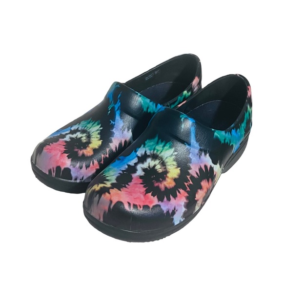 CROCS Neria Pro II Work Nursing Shoes Tie Dye Size 8 - Picture 3 of 10